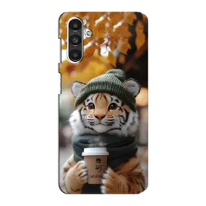 Друкований чохол 'Звірята з кавою' для Samsung Galaxy M34 (5G) (Тигр з кавою)