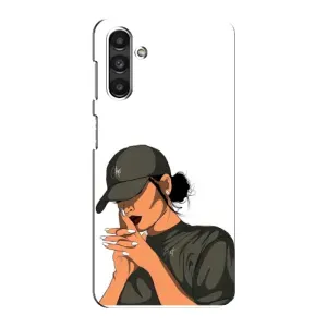 Силіконовый Чохол на Samsung Galaxy M34 (5G) з картинкой Модных девушек (У зеленому)