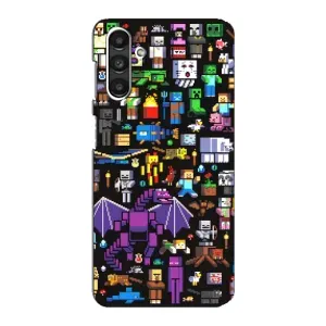 Чохол майнкрафт для Samsung Galaxy M34 (5G) (Усі персонажі)