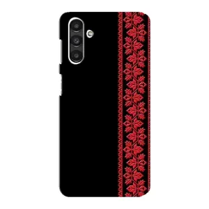 Силіконовый Чохол на Samsung Galaxy M34 (5G) з картинкой Вишиванки (Вишиванка на чорному)