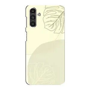 Чехол цветочный дизайн для Samsung Galaxy M34 (5G) (Зелёный фон)