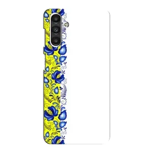 Силіконовый Чохол на Samsung Galaxy M34 (5G) з картинкой Вишиванки (Жовто-біла вишиванка)