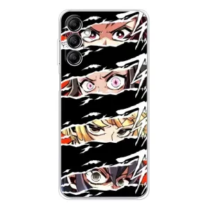 Силиконовые чехлы с глазами Anime для Самсунг Галакси М35 5 джи (Глаза на чорном)