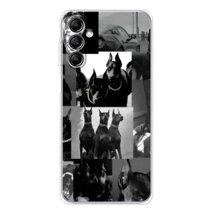 Чехол ДОБЕРМАН для Samsung Galaxy M35 5G (Коллаж Доберман)
