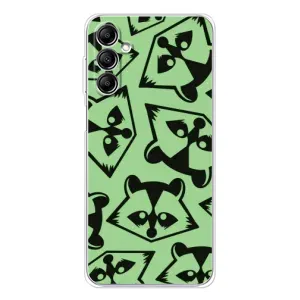 Силиконовый Чехол с Енотами на Samsung Galaxy M35 5G (Мордочки Енота)