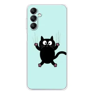 Силиконовый чехол с котиком для Samsung Galaxy M35 5G (Падающий кот)