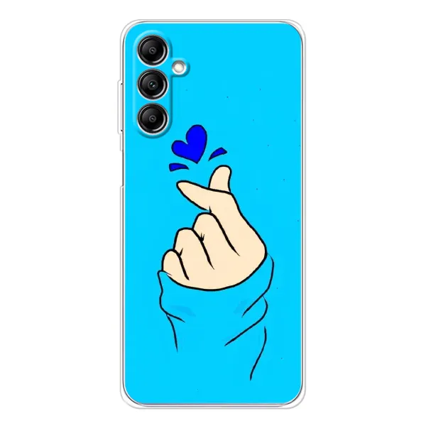 Чехол с рисунком «Сердце на синем» для Samsung Galaxy M35 5G Чехол с рисунком «Сердце на синем» для Samsung Galaxy M35 5G