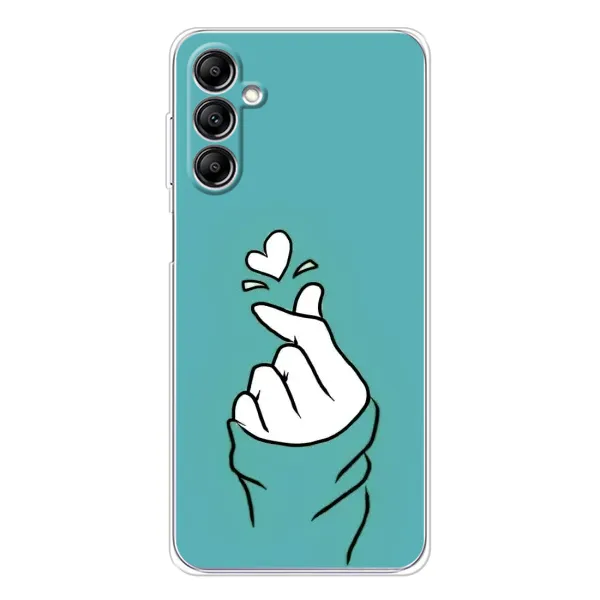 Чехол с рисунком «Сердечко на бирюзовом» для Samsung Galaxy M35 5G Чехол с рисунком «Сердечко на бирюзовом» для Samsung Galaxy M35 5G