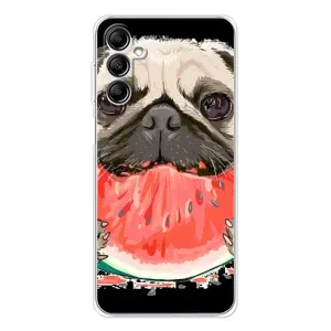 Чехол (ТПУ) Милые собачки для Samsung Galaxy M35 5G (Смешной Мопс)