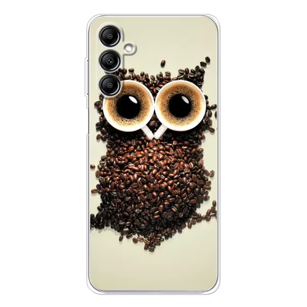 Чехол с рисунком «Сова с зерен кофе» для Samsung Galaxy M35 5G Чехол с рисунком «Сова с зерен кофе» для Samsung Galaxy M35 5G