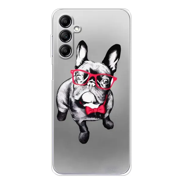 Чехол с рисунком «Бульдог в очках» для Samsung Galaxy M36 Чехол с рисунком «Бульдог в очках» для Samsung Galaxy M36