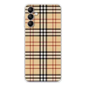 Чехол с рисунком «Burberry стиль» для Samsung Galaxy M36
