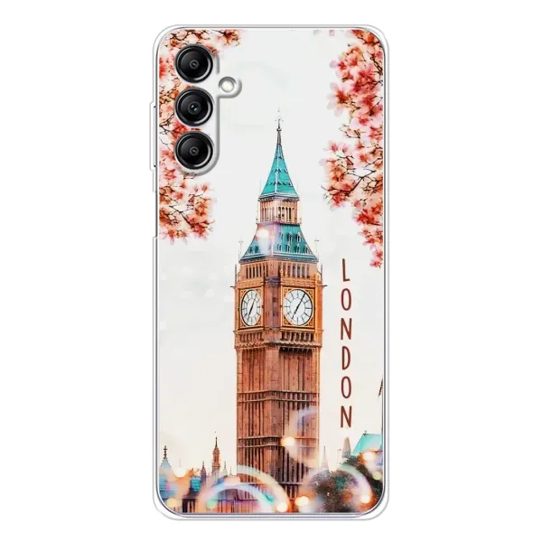 Чехол с рисунком «Часы Лондон» для Samsung Galaxy M36