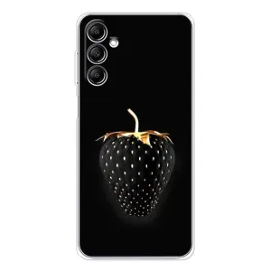 Чехол с изображением вкусной еды для Samsung Galaxy M36 (Чёрная клубника)