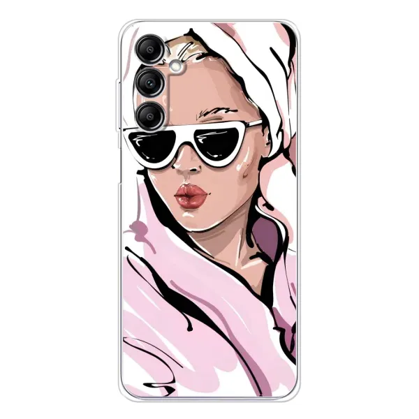 Чехол с рисунком «Девушка в халате» для Samsung Galaxy M36 Чехол с рисунком «Девушка в халате» для Samsung Galaxy M36