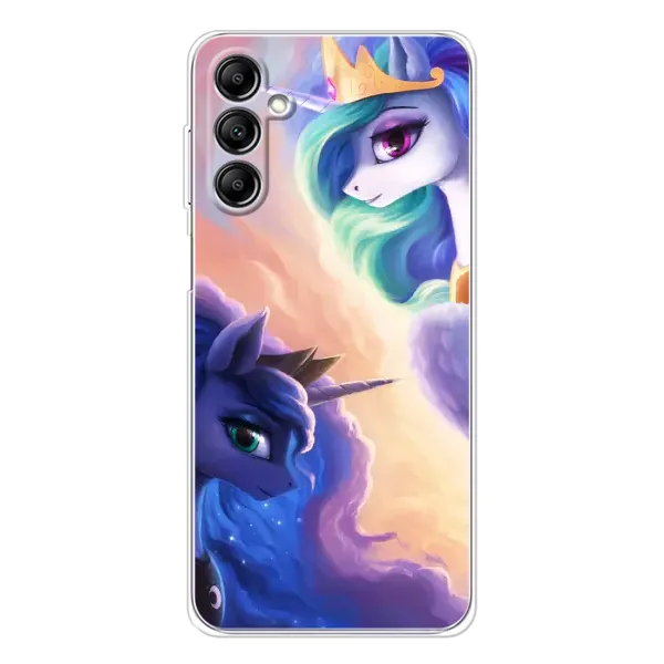 Чехол с рисунком «Единорожки на тучках» для Samsung Galaxy M36 Чехол с рисунком «Единорожки на тучках» для Samsung Galaxy M36