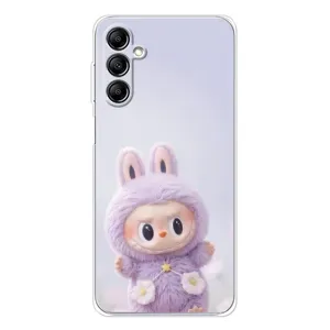 Чехол с принтом Лабубу для Samsung Galaxy M36 (Фиолетовый Лабубу)