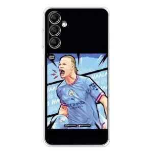 Чохли з принтом на Samsung Galaxy M36 Футболіст (гол Ерлінг Холанд)