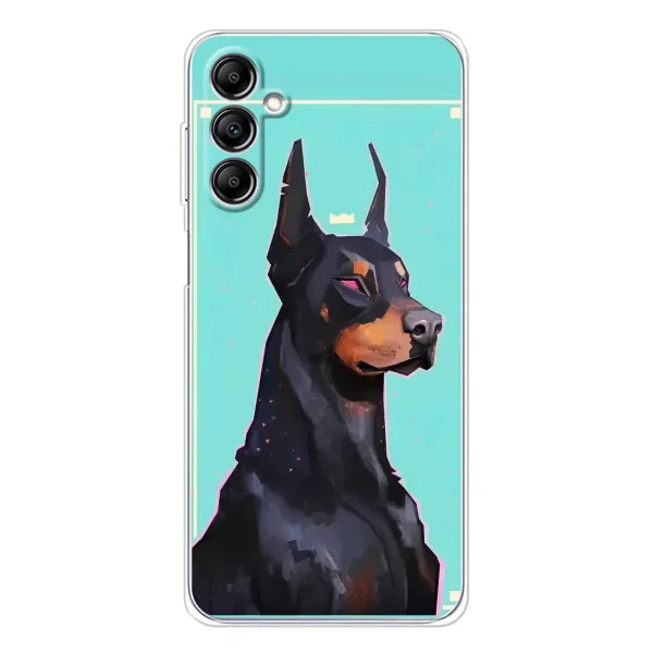 Чехол с рисунком «Король доберман» для Samsung Galaxy M36 Чехол с рисунком «Король доберман» для Samsung Galaxy M36