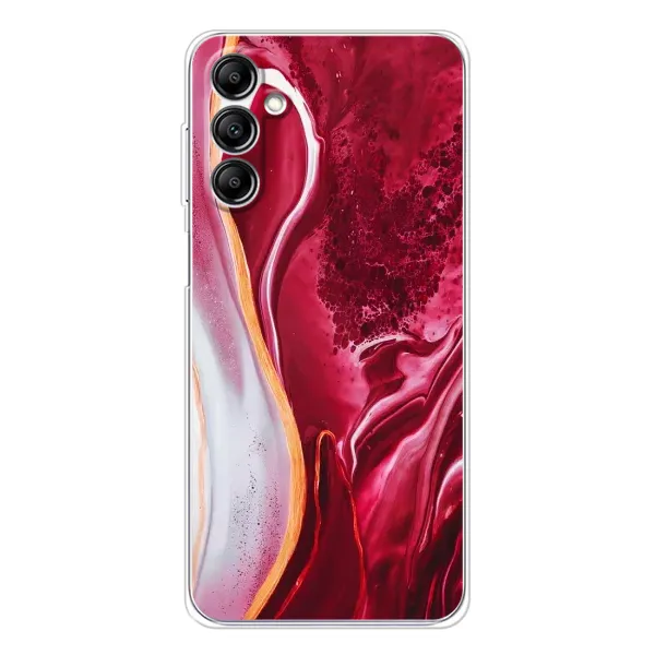 Чехол с рисунком «Красный мрамор» для Samsung Galaxy M36 Чехол с рисунком «Красный мрамор» для Samsung Galaxy M36