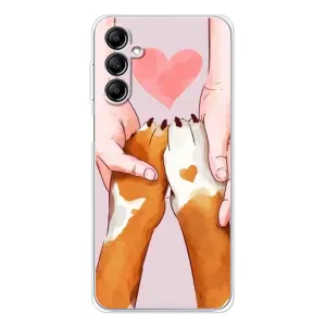 Чохол (ТПУ) Милі песики для Samsung Galaxy M36 (Любов до собак)