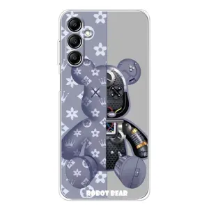Силіконовий чохол для Samsung Galaxy M36 (Ведмідь Louis Vuitton)