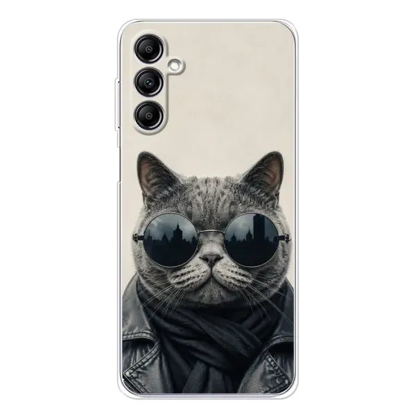 Чехол с рисунком «Модный кот» для Samsung Galaxy M36 Чехол с рисунком «Модный кот» для Samsung Galaxy M36
