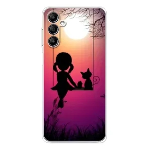Девчачий Чехол для Samsung Galaxy M36 (На качели)