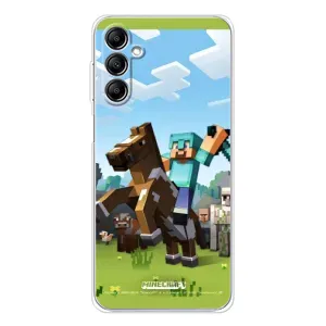Чохли для Samsung Galaxy M36 (Персонажі МайнКрафт) (На коні)