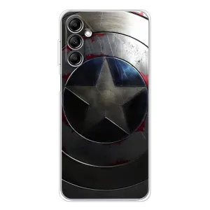 Чохол с Щітом Капітана Америки на Samsung Galaxy M36 (Ретро Щит Капітана)