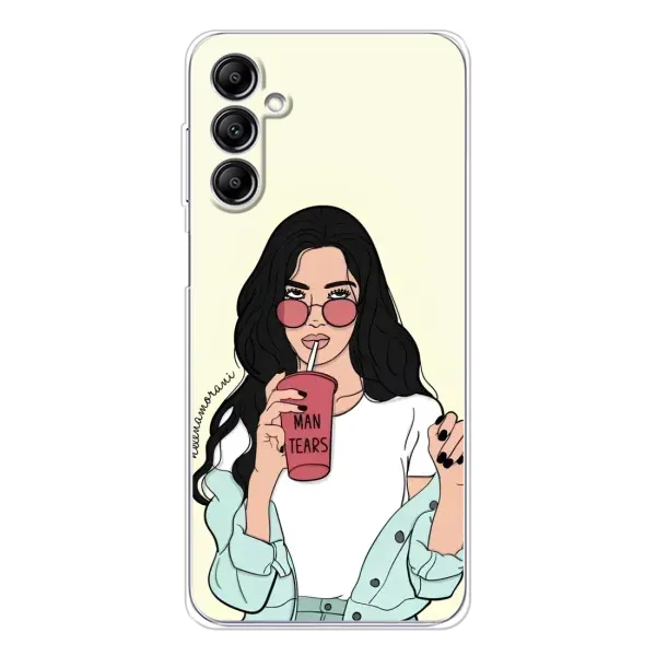 Чехол с рисунком «С напитком» для Samsung Galaxy M36