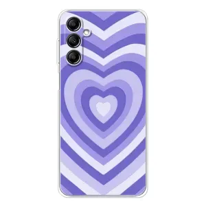 Чохли з тематикою "Маленькі Сердчеки" на Samsung Galaxy M36 (Серце фіолет)