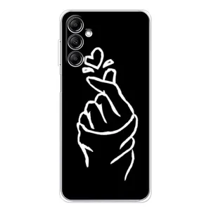 Чохол (Знак сердечка) для Samsung Galaxy M36 (Сердечко на чорному)