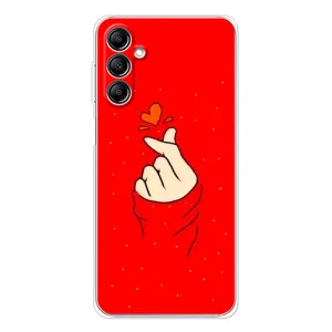 Чохол (Знак сердечка) для Samsung Galaxy M36 (Сердечко на червоному)