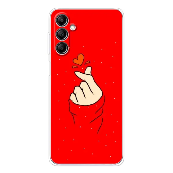 Чехол с рисунком «Сердце на красном» для Samsung Galaxy M36 Чехол с рисунком «Сердце на красном» для Samsung Galaxy M36