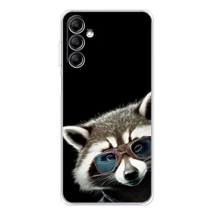 Силіконовий Чохол з Энотами на Samsung Galaxy M36 (Стильний Єнот)