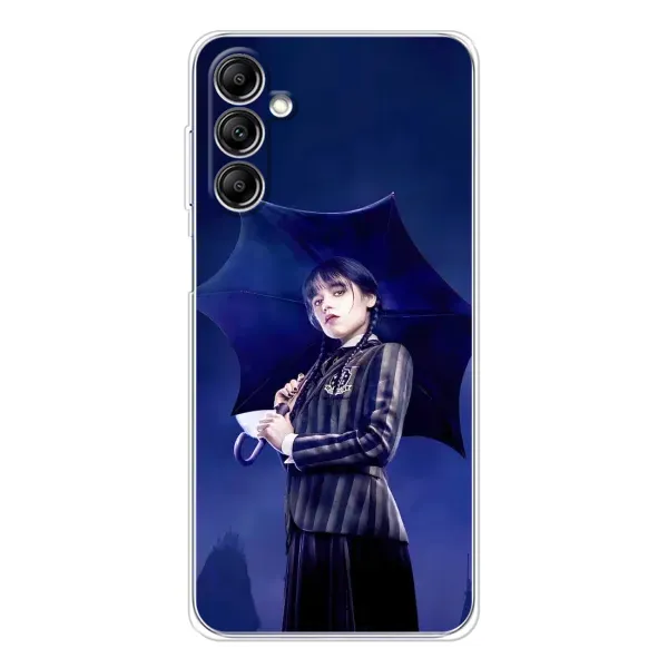Чехол с рисунком «Уэнсдей с зонтом» для Samsung Galaxy M36 Чехол с рисунком «Уэнсдей с зонтом» для Samsung Galaxy M36