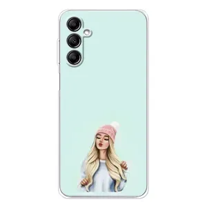 Силиконовый Чехол на Samsung Galaxy M36 с картинкой Стильных Девушек (В шапке)