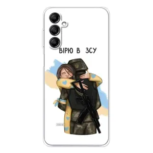 Патриотический Чехол для Samsung Galaxy M36 (Верим в ЗСУ)