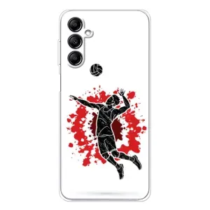 Чехлы с принтом Спортивная тематика для Samsung Galaxy M36 (Волейболист)