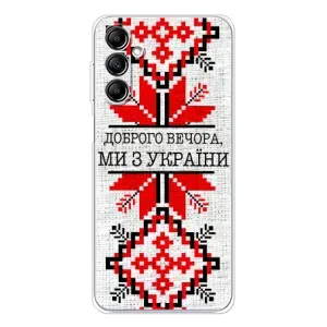 Силиконовый Чехол на Samsung Galaxy M36 (Вышиванка Доброго вечера)