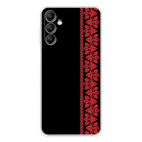 Чехол с рисунком «Вышиванка на черном» для Samsung Galaxy M36 Чехол с рисунком «Вышиванка на черном» для Samsung Galaxy M36