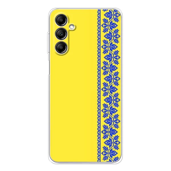 Чехол с рисунком «Вышиванка на желтом» для Samsung Galaxy M36 Чехол с рисунком «Вышиванка на желтом» для Samsung Galaxy M36