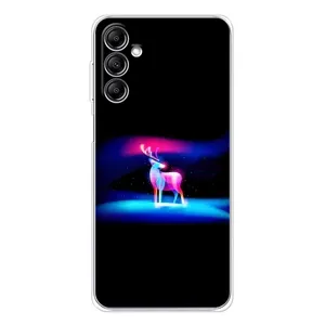 Силіконовий бампер з картинкою звірів для Samsung Galaxy M36 (Яскравий олень)