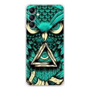 Чохли з принтом СОВИ для Samsung Galaxy M36 (Зелена сова)