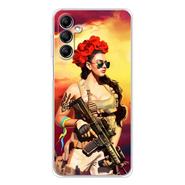 Чехол с рисунком «Женщина солдат» для Samsung Galaxy M36 Чехол с рисунком «Женщина солдат» для Samsung Galaxy M36