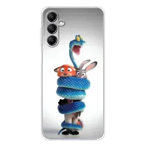 Силиконовый чехол с принтом Зоотрополіс для Samsung Galaxy M36 (Змея Зоо)