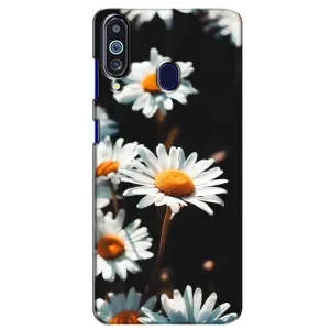 Чехол с ромашками на Samsung Galaxy M40 (Белые ромашки)