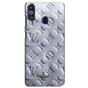 Текстурный Чехол Louis Vuitton для Самсунг М40 (Белый ЛВ)