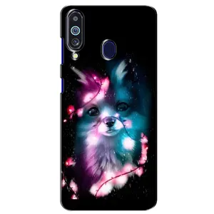 Чехол с Лисичкой для Samsung Galaxy M40 (Черная Лиса)